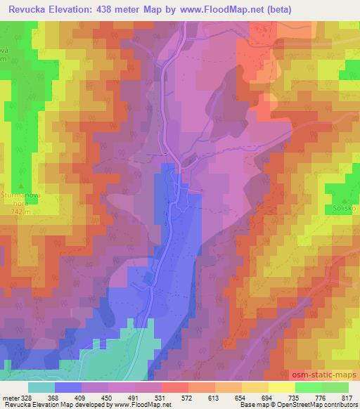 Revucka,Slovakia Elevation Map