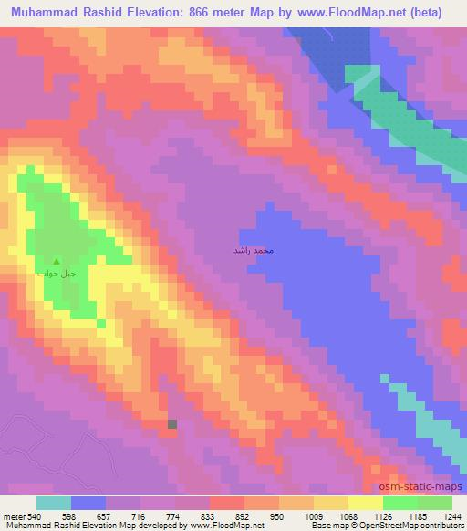 Muhammad Rashid,Yemen Elevation Map