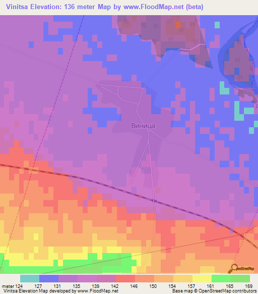 Vinitsa,Bulgaria Elevation Map