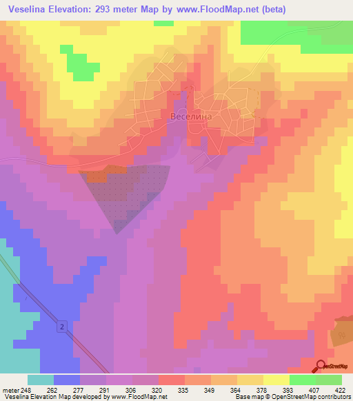 Veselina,Bulgaria Elevation Map