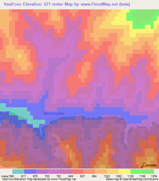 Vasil'ovo,Bulgaria Elevation Map