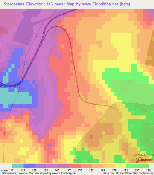 Staroselets,Bulgaria Elevation Map