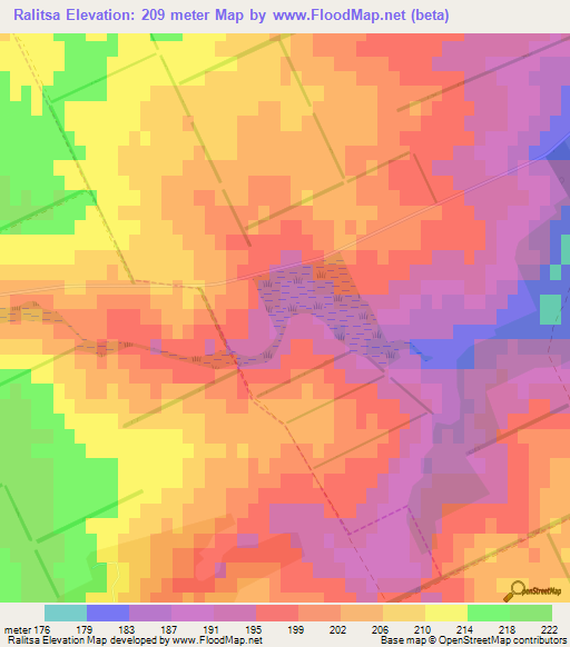 Ralitsa,Bulgaria Elevation Map