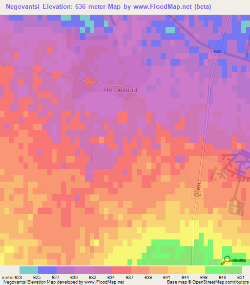 Negovantsi,Bulgaria Elevation Map