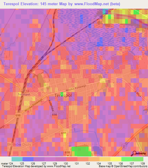 Terespol,Poland Elevation Map