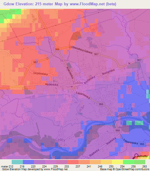 Gdow,Poland Elevation Map