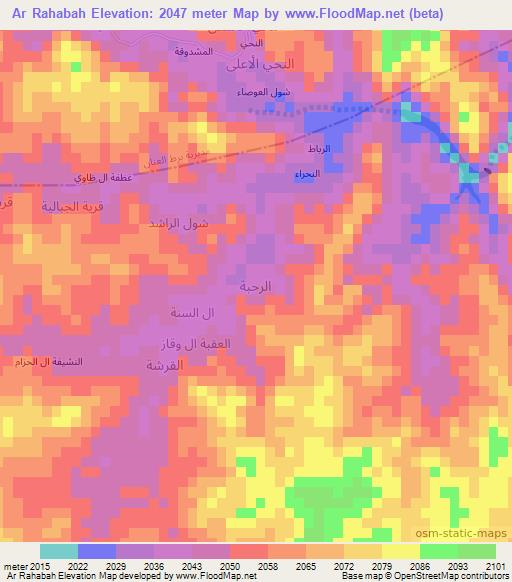 Ar Rahabah,Yemen Elevation Map