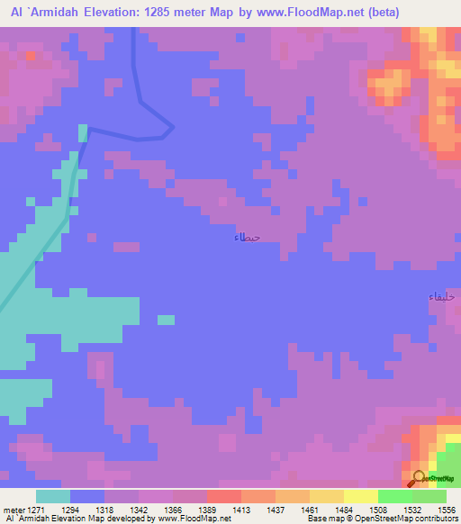 Al `Armidah,Yemen Elevation Map