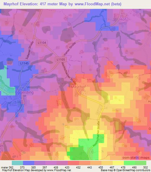 Mayrhof,Austria Elevation Map