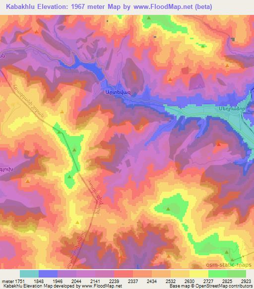 Kabakhlu,Armenia Elevation Map