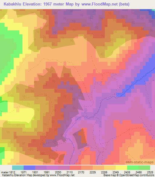 Kabakhlu,Armenia Elevation Map