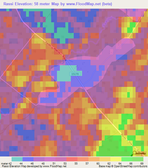 Rassi,Estonia Elevation Map