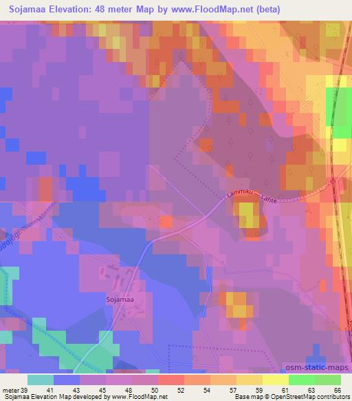 Sojamaa,Estonia Elevation Map