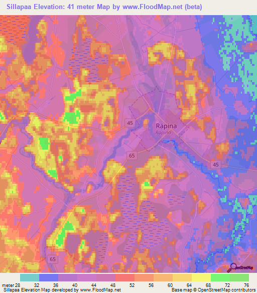Sillapaa,Estonia Elevation Map