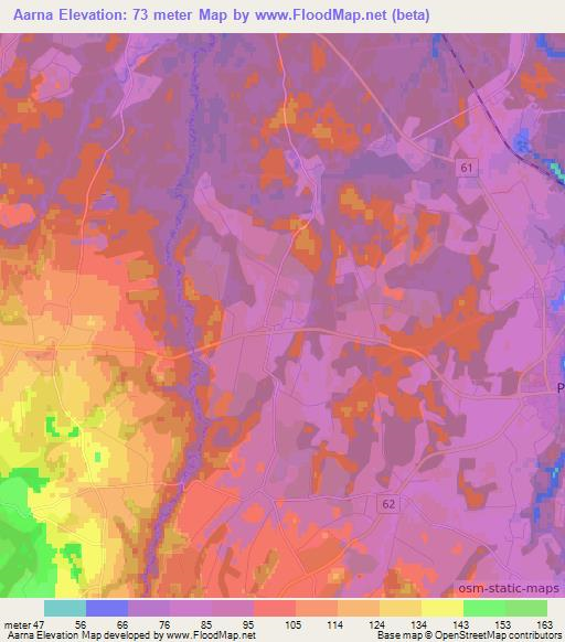 Aarna,Estonia Elevation Map