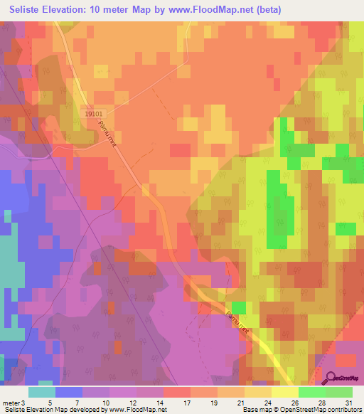 Seliste,Estonia Elevation Map