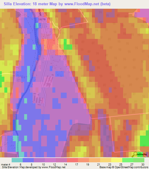 Silla,Estonia Elevation Map