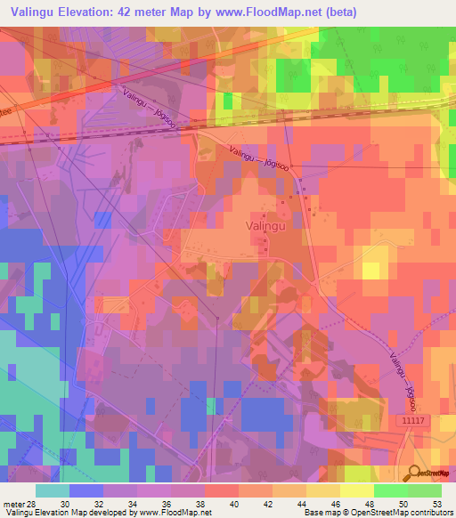 Valingu,Estonia Elevation Map