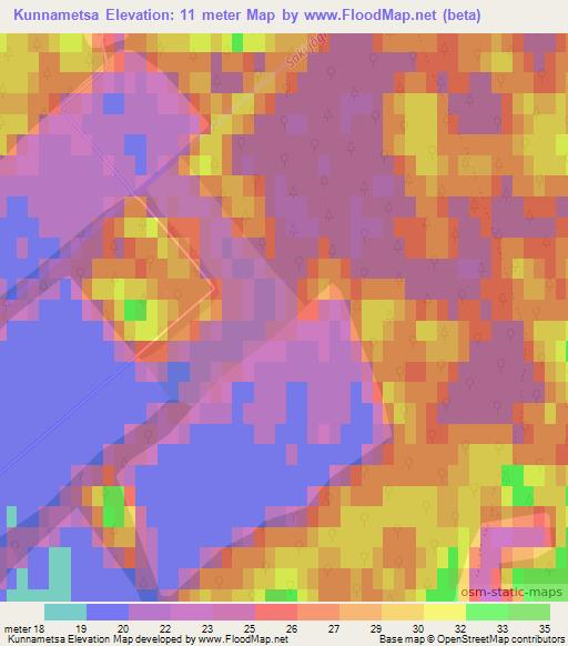 Kunnametsa,Estonia Elevation Map