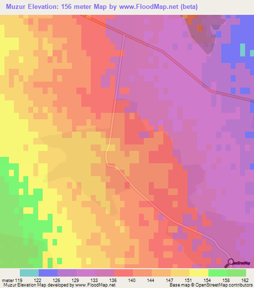 Muzur,Azerbaijan Elevation Map