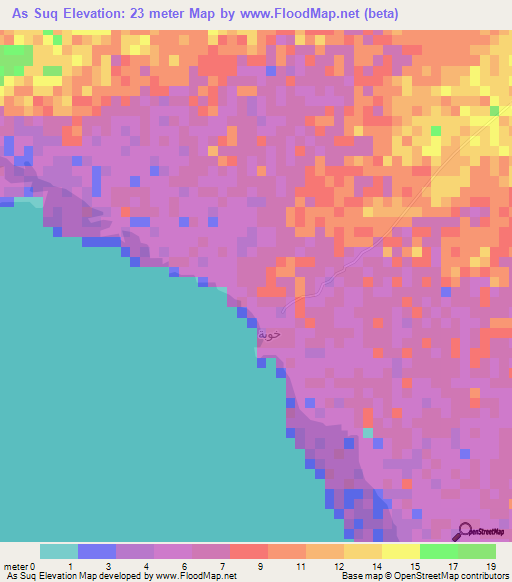 As Suq,Yemen Elevation Map