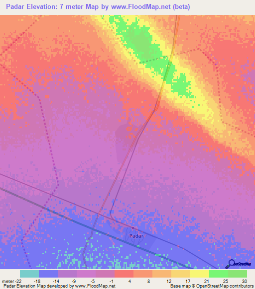 Padar,Azerbaijan Elevation Map