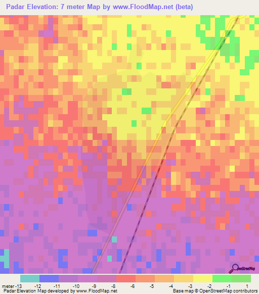 Padar,Azerbaijan Elevation Map