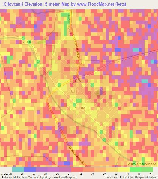 Cilovxanli,Azerbaijan Elevation Map