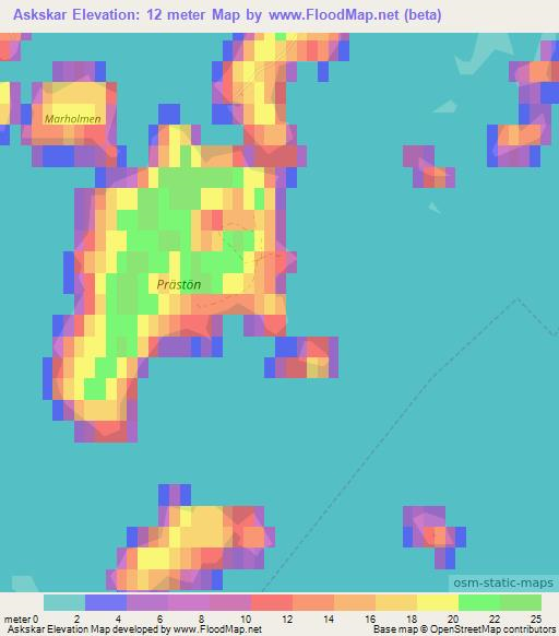 Askskar,Finland Elevation Map