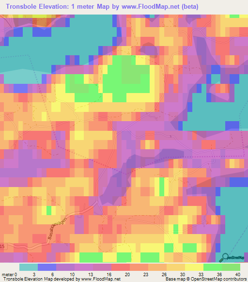 Tronsbole,Finland Elevation Map