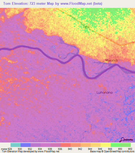 Tom,Namibia Elevation Map