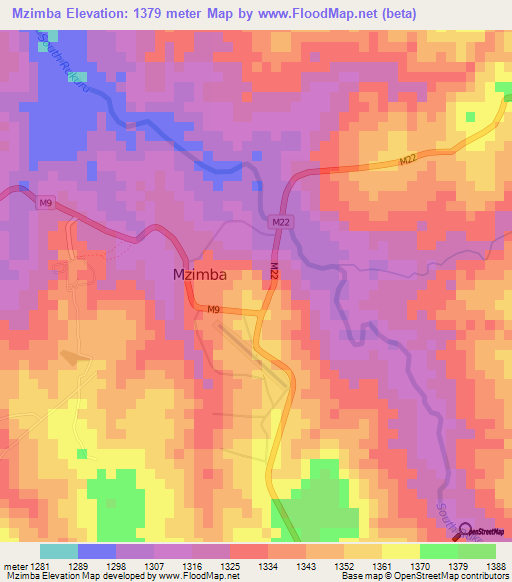 Mzimba,Malawi Elevation Map