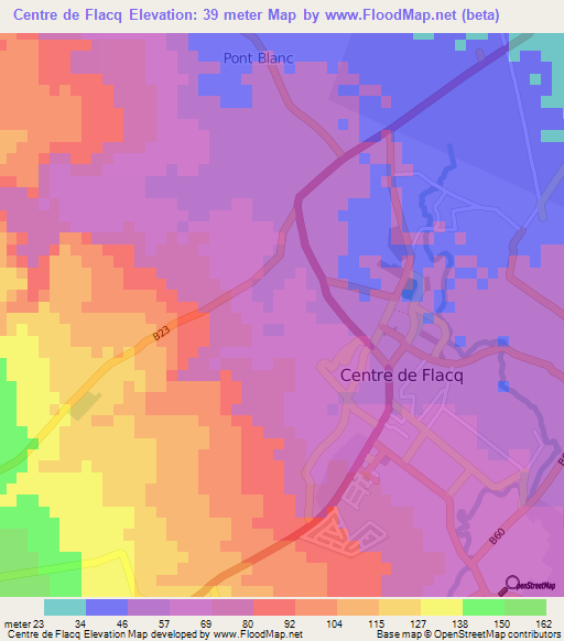 Centre de Flacq,Mauritius Elevation Map