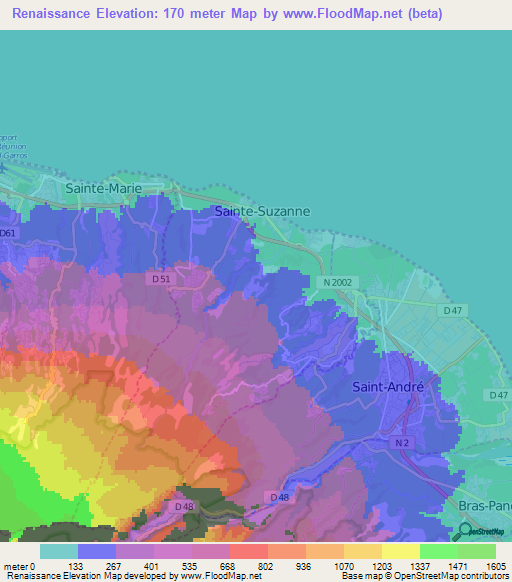 Renaissance,Reunion Elevation Map