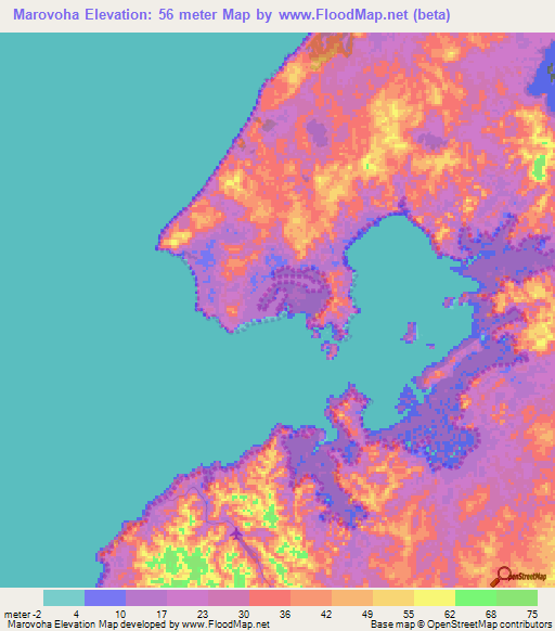 Marovoha,Madagascar Elevation Map
