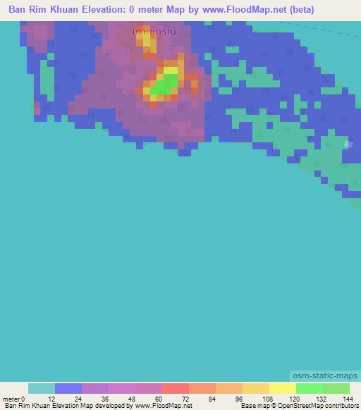 Ban Rim Khuan,Thailand Elevation Map