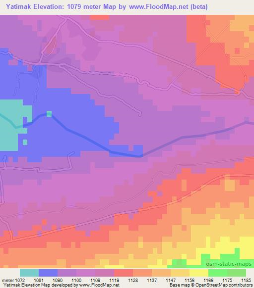 Yatimak,Afghanistan Elevation Map