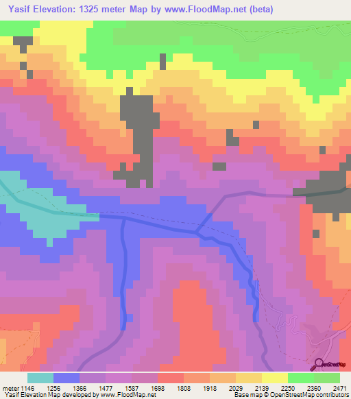 Yasif,Afghanistan Elevation Map