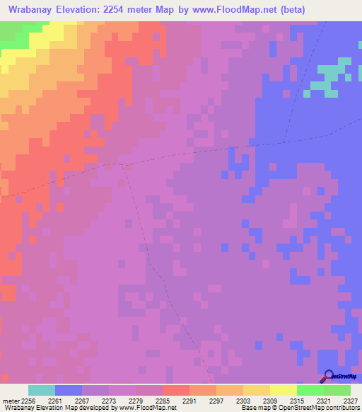 Wrabanay,Afghanistan Elevation Map