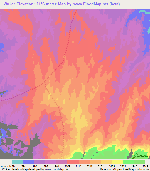 Wukar,Afghanistan Elevation Map