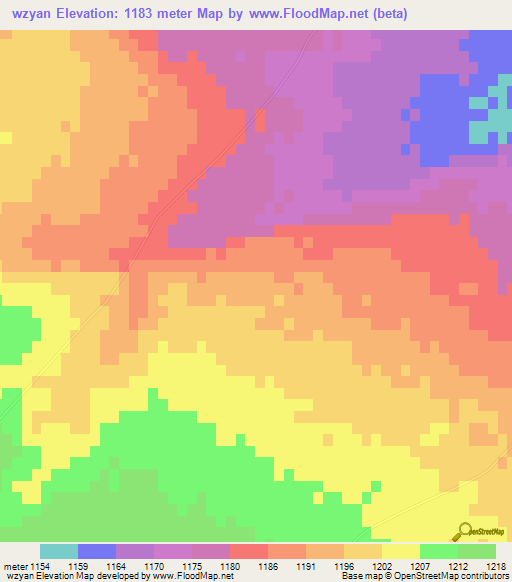 wzyan,Afghanistan Elevation Map