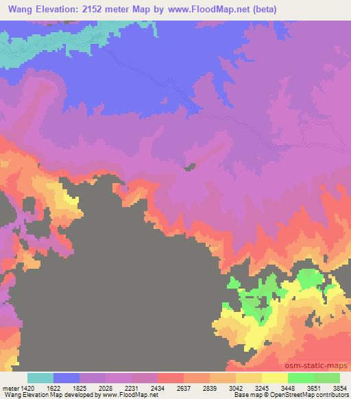 Wang,Afghanistan Elevation Map