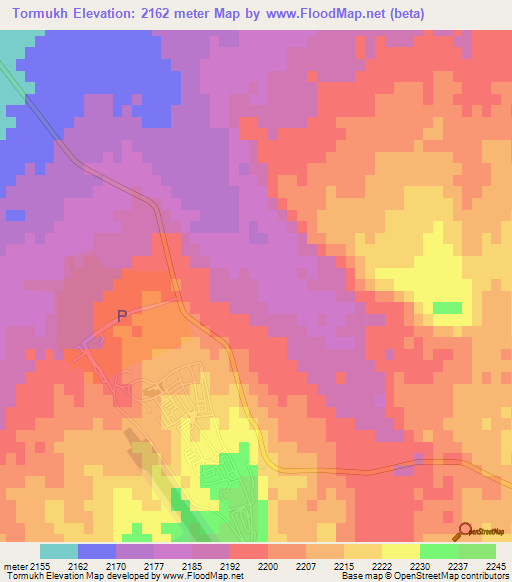 Tormukh,Afghanistan Elevation Map