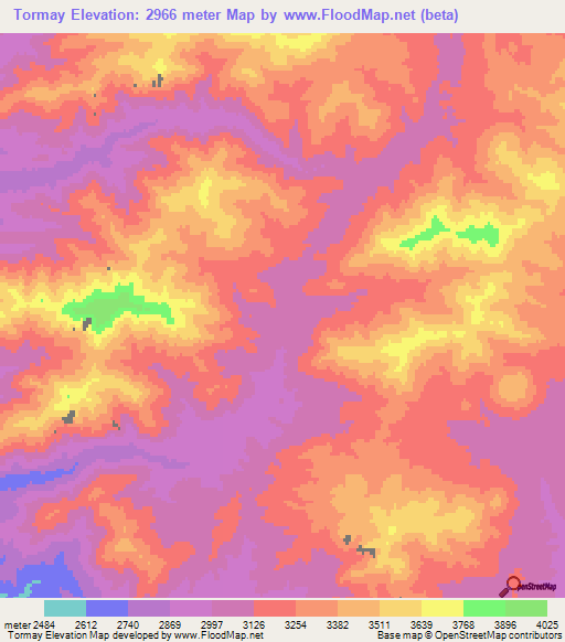 Tormay,Afghanistan Elevation Map