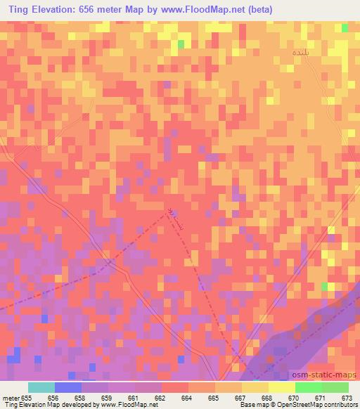 Ting,Afghanistan Elevation Map