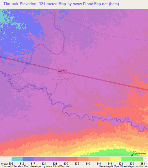 Timurak,Afghanistan Elevation Map