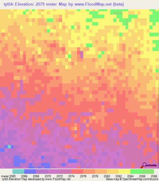 tylbh,Afghanistan Elevation Map