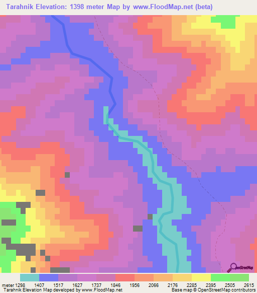 Tarahnik,Afghanistan Elevation Map