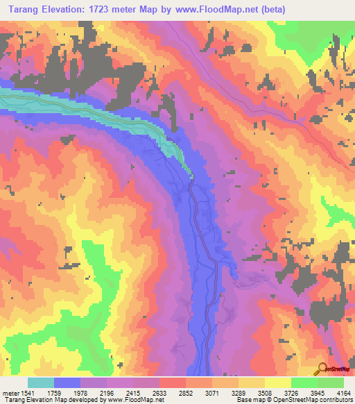Tarang,Afghanistan Elevation Map