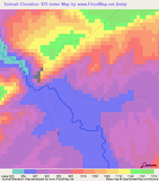 Sulmali,Afghanistan Elevation Map